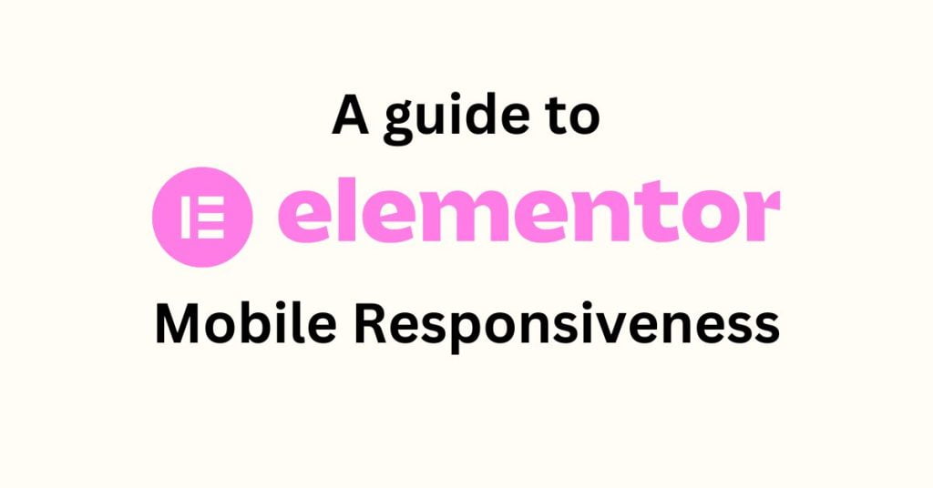 elementor mobiel responsiveness