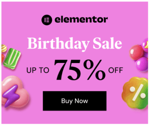Elementor Birthday Sale 2025