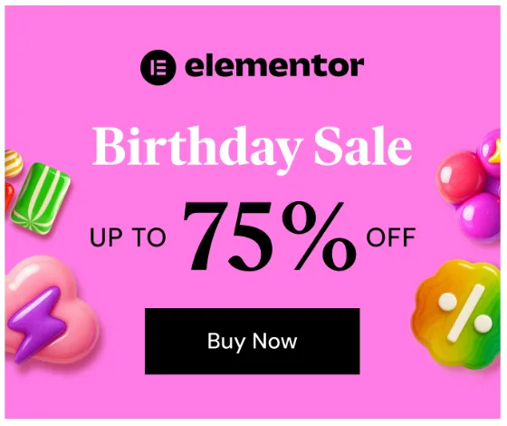 Elementor Birthday Sale 2025